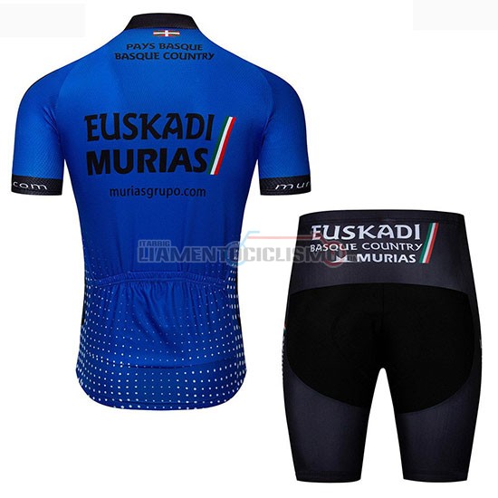 Abbigliamento Ciclismo Euskadi Murias Manica Corta 2019 Blu